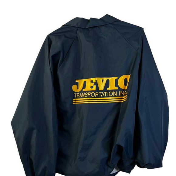 Jevic Transportation Inc Mens Vintage Windbreaker Jacket Size XL - Picture 6 of 6
